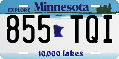 MN license plate 855TQI