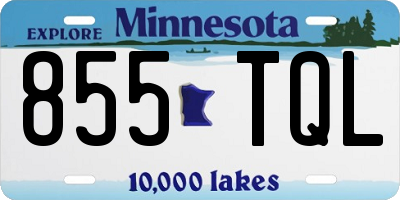 MN license plate 855TQL