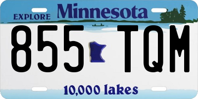 MN license plate 855TQM
