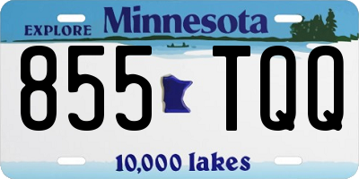 MN license plate 855TQQ