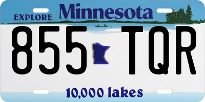 MN license plate 855TQR