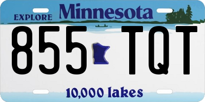 MN license plate 855TQT