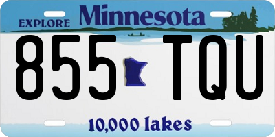 MN license plate 855TQU