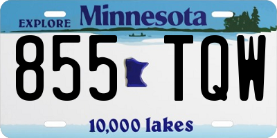 MN license plate 855TQW