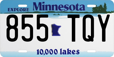MN license plate 855TQY