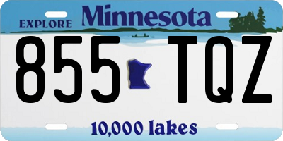 MN license plate 855TQZ