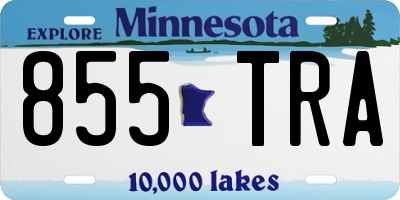 MN license plate 855TRA