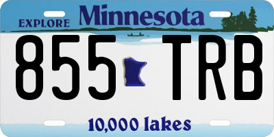 MN license plate 855TRB