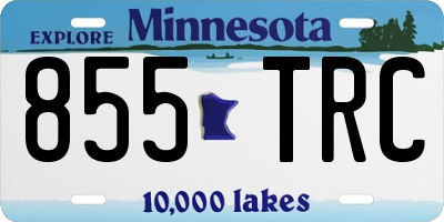 MN license plate 855TRC