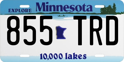 MN license plate 855TRD