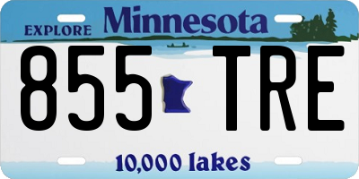 MN license plate 855TRE
