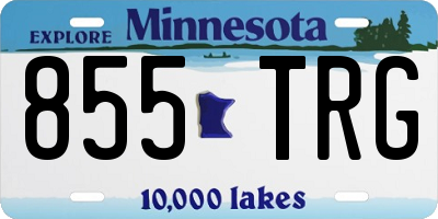 MN license plate 855TRG