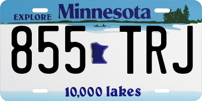 MN license plate 855TRJ