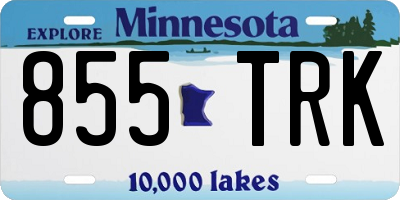 MN license plate 855TRK