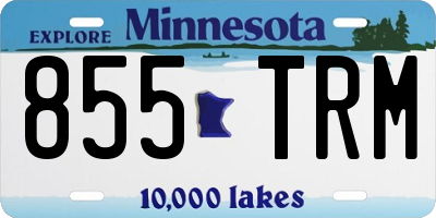 MN license plate 855TRM