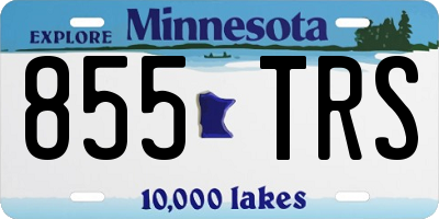 MN license plate 855TRS