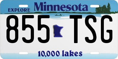 MN license plate 855TSG