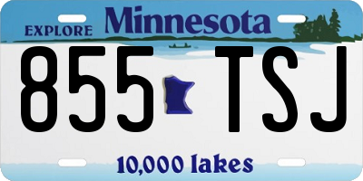 MN license plate 855TSJ