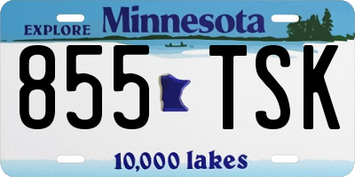 MN license plate 855TSK