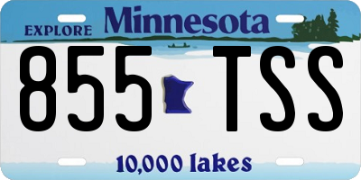MN license plate 855TSS