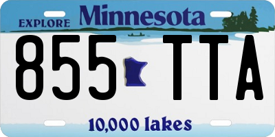 MN license plate 855TTA
