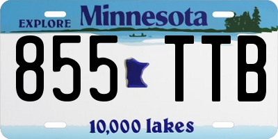 MN license plate 855TTB