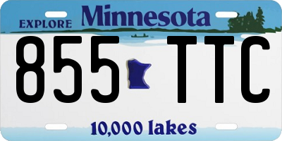 MN license plate 855TTC