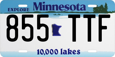 MN license plate 855TTF