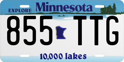MN license plate 855TTG
