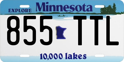 MN license plate 855TTL