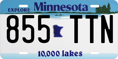 MN license plate 855TTN