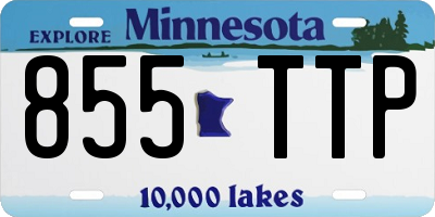 MN license plate 855TTP