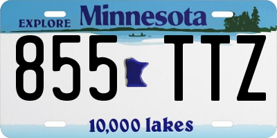 MN license plate 855TTZ