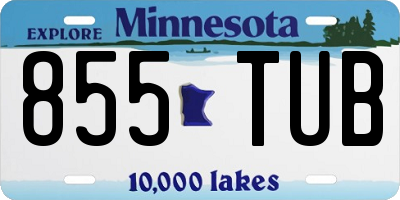 MN license plate 855TUB