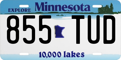 MN license plate 855TUD