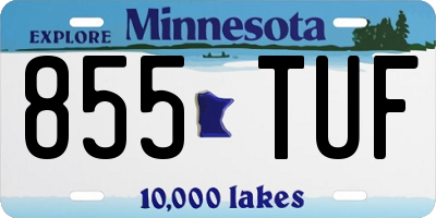 MN license plate 855TUF