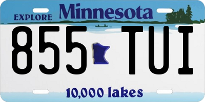 MN license plate 855TUI
