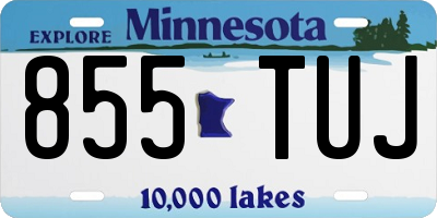 MN license plate 855TUJ
