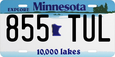 MN license plate 855TUL