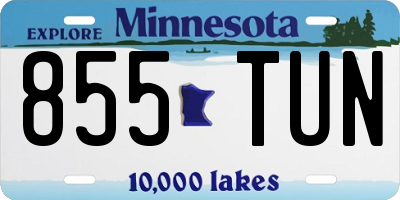 MN license plate 855TUN