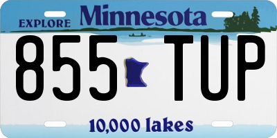 MN license plate 855TUP