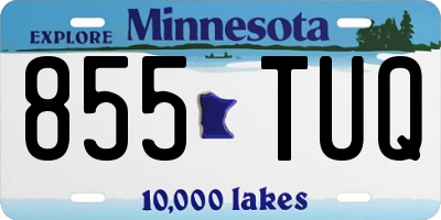MN license plate 855TUQ