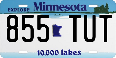 MN license plate 855TUT