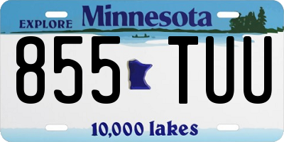 MN license plate 855TUU