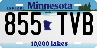 MN license plate 855TVB