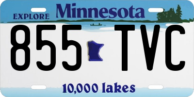 MN license plate 855TVC