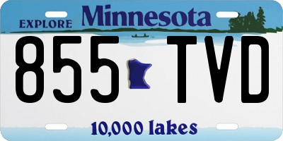 MN license plate 855TVD