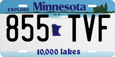 MN license plate 855TVF