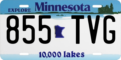 MN license plate 855TVG