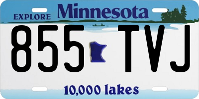 MN license plate 855TVJ